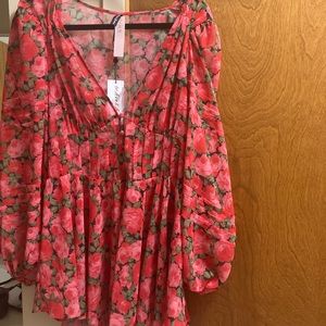 For love and lemons sheer mini dress, size medium